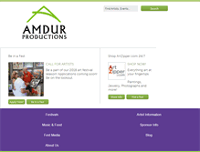 Tablet Screenshot of amdurproductions.com